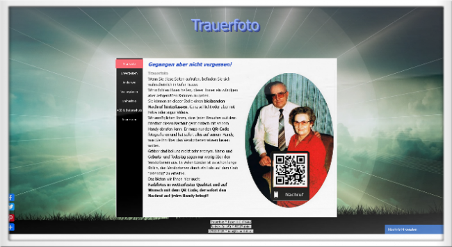 Foto Webseite Trauerfoto